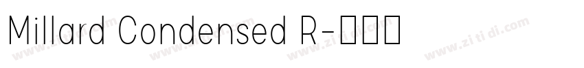 Millard Condensed R字体转换